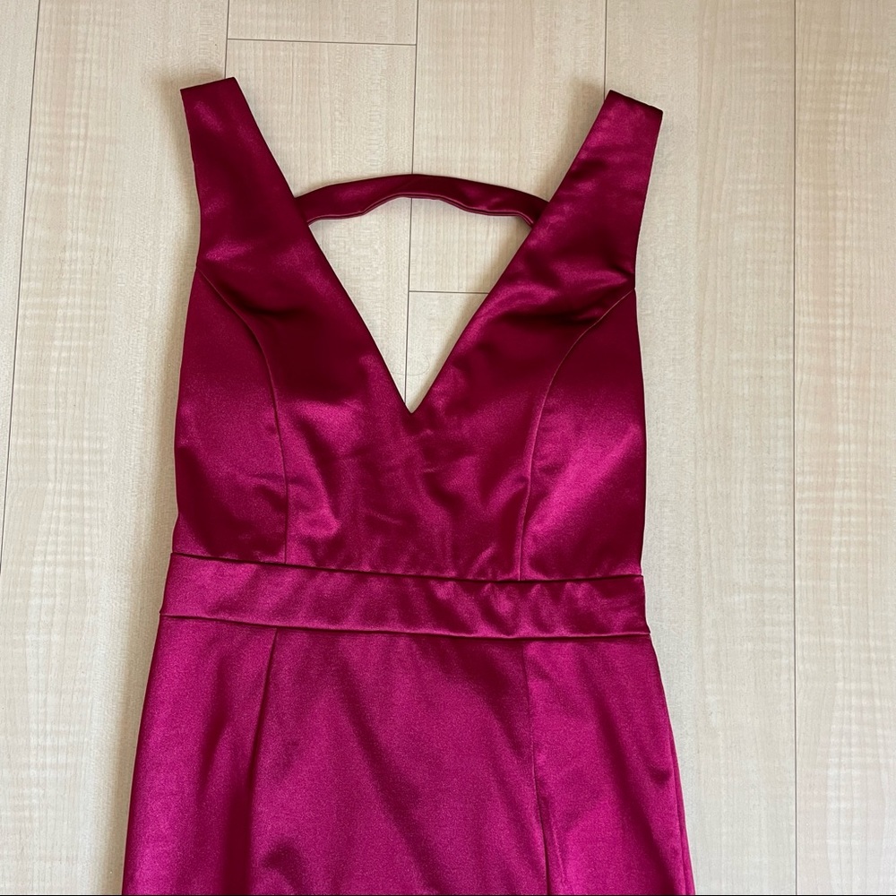 Burgundy dress